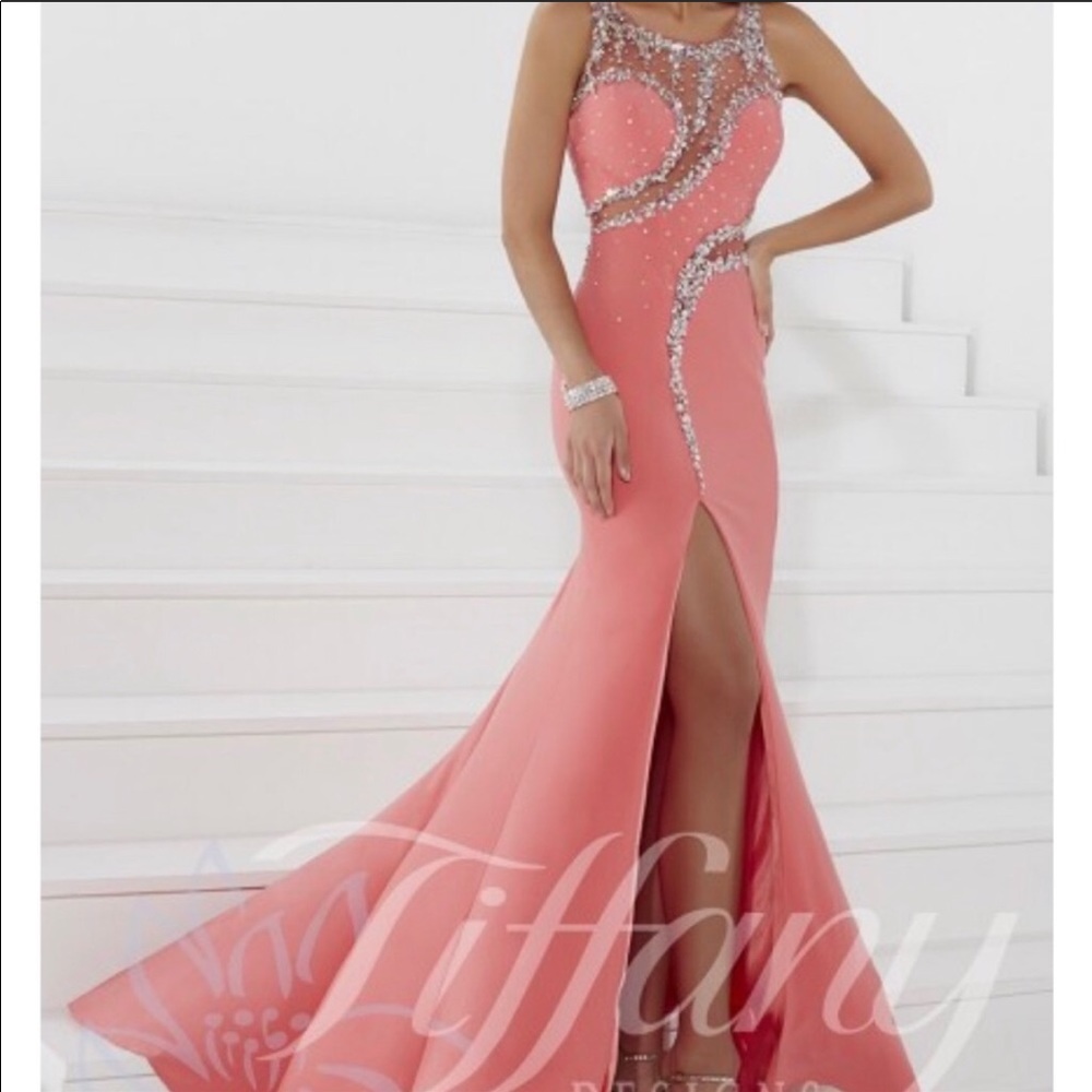 Tiffany Designs Coral Dress